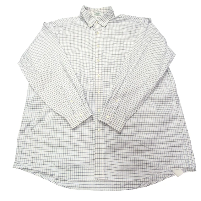 Chemise Fantaisie Homme Oliphil à Carreaux Bleu Et Blanc - Taille M, 100% Coton, Occasion Très Bon état