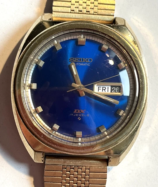 Montre Bracelet Vintage Automatique 17 Rubis SEIKO Avec Date - Occasion (fonctionne)