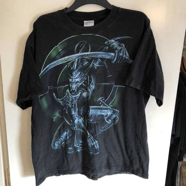 T-shirt vintage Y2K Spiral Direct Anime Samurai Warrior XL