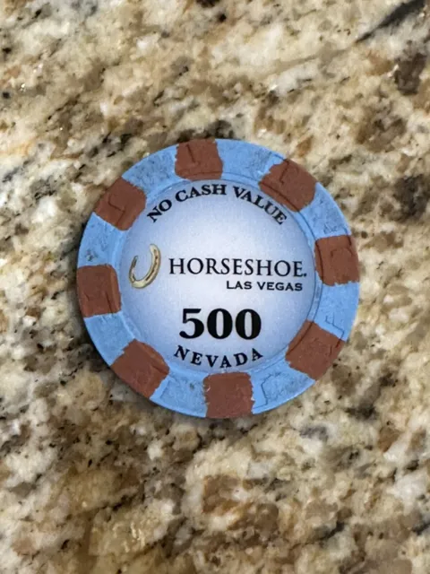 Horseshoe Las Vegas Nevada No Cash Value NCV 500 Casino Tournament Poker Chip