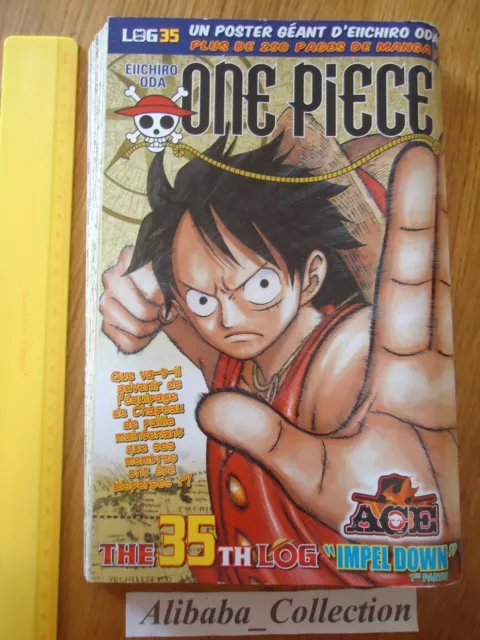 MANGA  ONE PIECE LOG 35 grand format Eiichiro Oda Collection Hachette VF livre