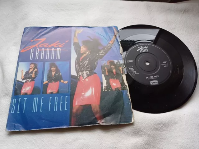 Jaki Graham - Set Me Free 7" Vinyl Single Record