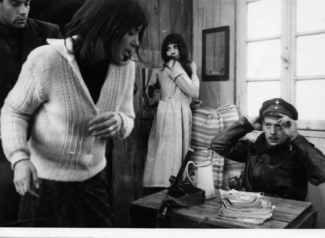 Photo originale Catherine Ribeiro Gérard Poirot Les carabiniers Jean-Luc Godard