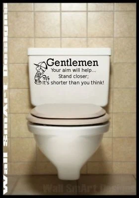Baño Frase Adhesivo de Pared Novedad Adhesivo Mural Tatuaje Decoración Bromas