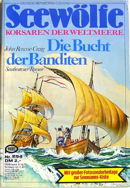 SEEWÖLFE - Roman Nr. 254 + FOTOSONDERBEILAGE - Pabel / Korsaren der Weltmeere