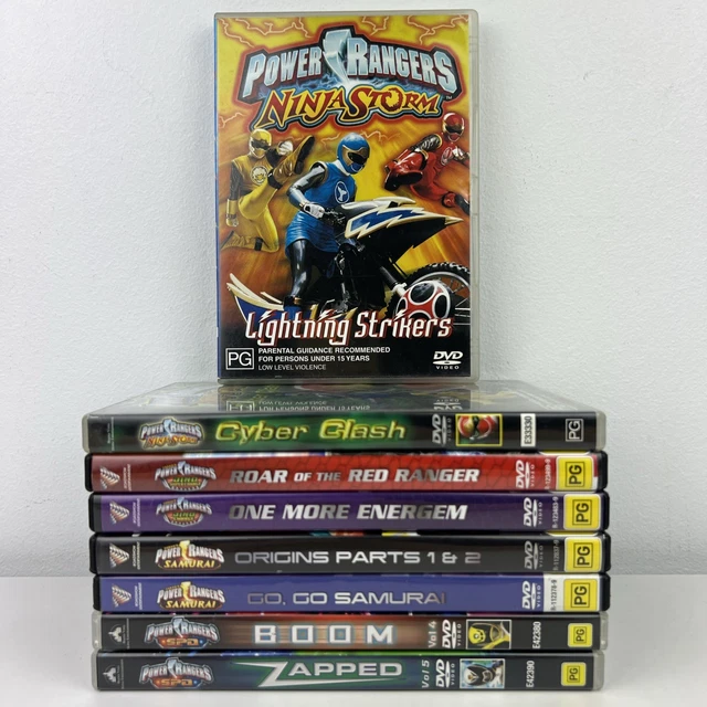 Samarai Power Rangers 8 POWER RANGERS DVD Bundle Dino Charge Ninja Storm SPD Samurai Region 4 ...