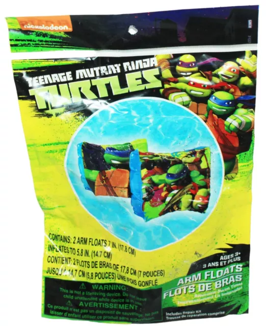 Teenage Mutant Ninja Turtles Arm Floats - TMNT Floaty For Pool Swim Beach