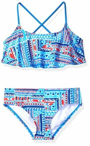 Kanu Surf Girls' Big Karlie Flounce Bikini Beach Sport 2-Piece Sw7