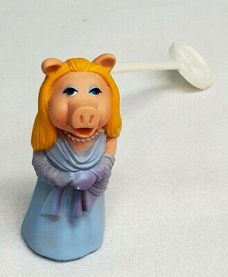 Vintage 1979 Fisher Price MUPPET SHOW PLAYERS Stick Puppet MISS PIGGY 4" Figure