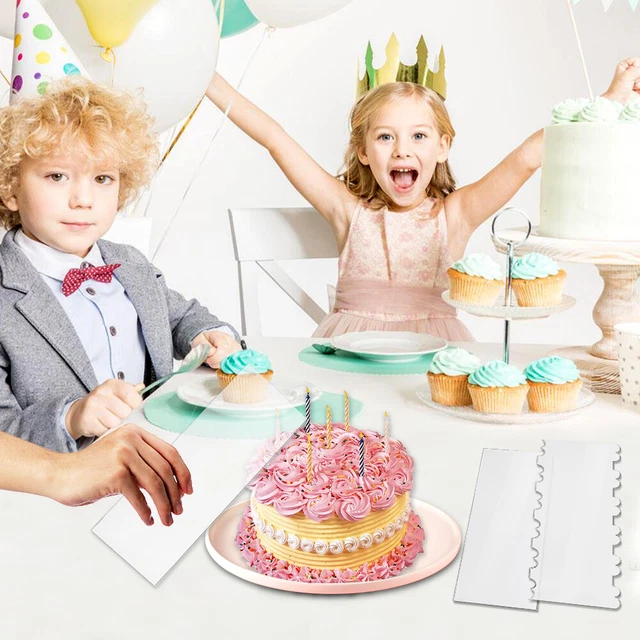 Raschietto Per Torte In Acrilico Trasparente 30.5 Cm - Per Lisciare Glassa E Crema Al Burro - Foto 6