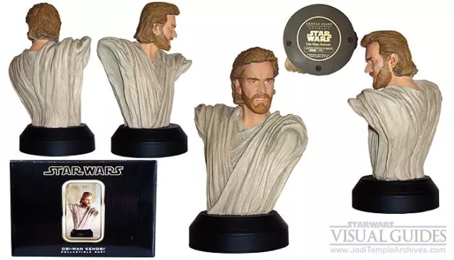 Star Wars Gentle Giant Obi-Wan Kenobi AOTC Attack Of The Clones Mini Bust 2500