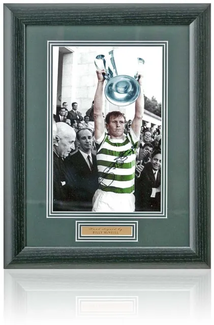 Billy McNeill Celtic Legend Hand Signed Lisbon Lions 12x8'' European Cup Photo