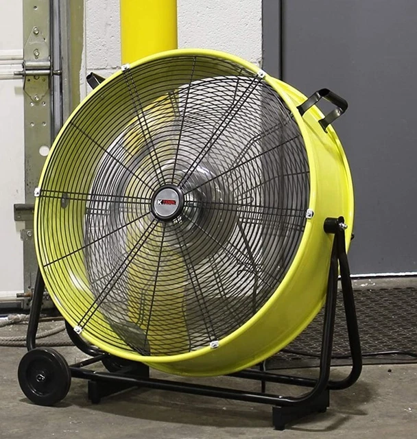 INDUSTRIAL METAL Fan Commercial Garage High Velocity Drum