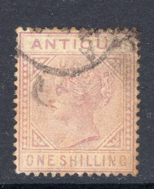 Antigua 1884 1/- Crown CA SG 30 used  Fine cv £150 slightly toned