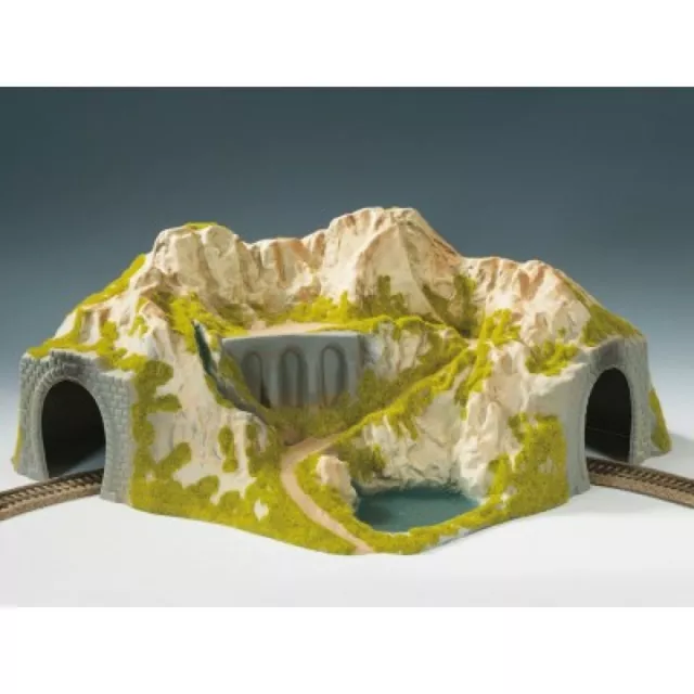 Noch 05130 - Tunnel à Angle 1-gleisig, Courbé, 41 X 37 CM Produit Neuf