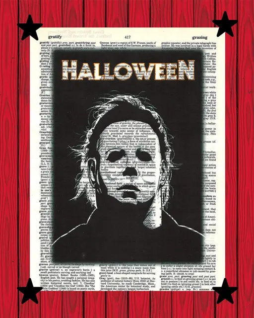 Halloween Michael Myers Boogeyman Classic Horror Movie Poster Haddonfield