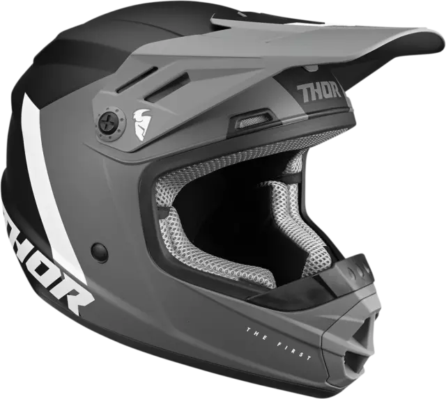 Thor 22 Youth Sector Chev Helmet Large Gray/Black 0111-1483