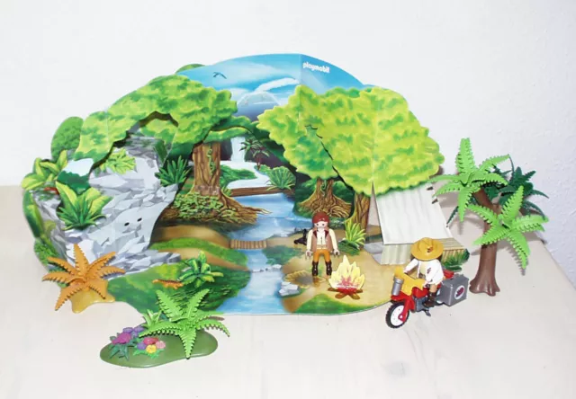 PLAYMOBIL 4162 - Aufsteller Figuren Motorrad  Adventskalender Dino-Expedition