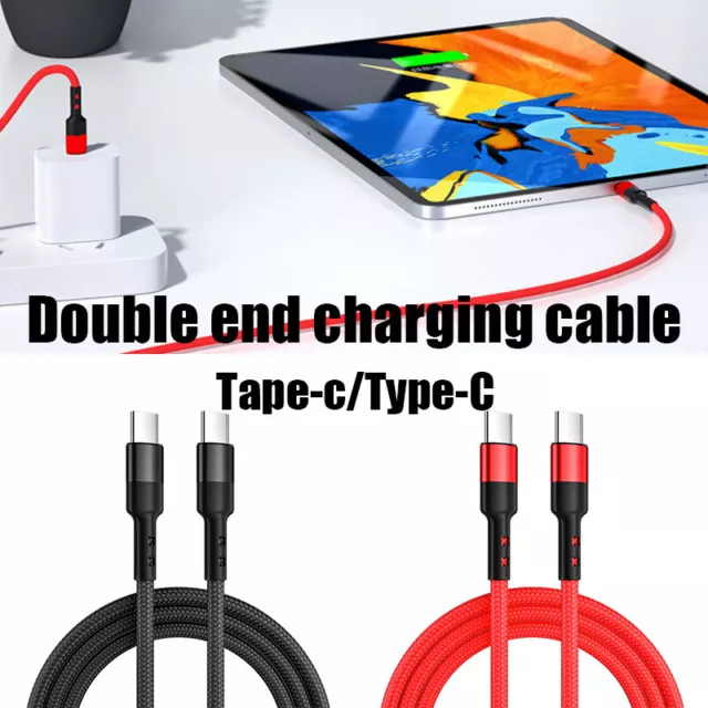 Caricabatterie Rapido Da Usb C A Usb C Pd In Nylon Da 60 W Doppia Cabina Di A