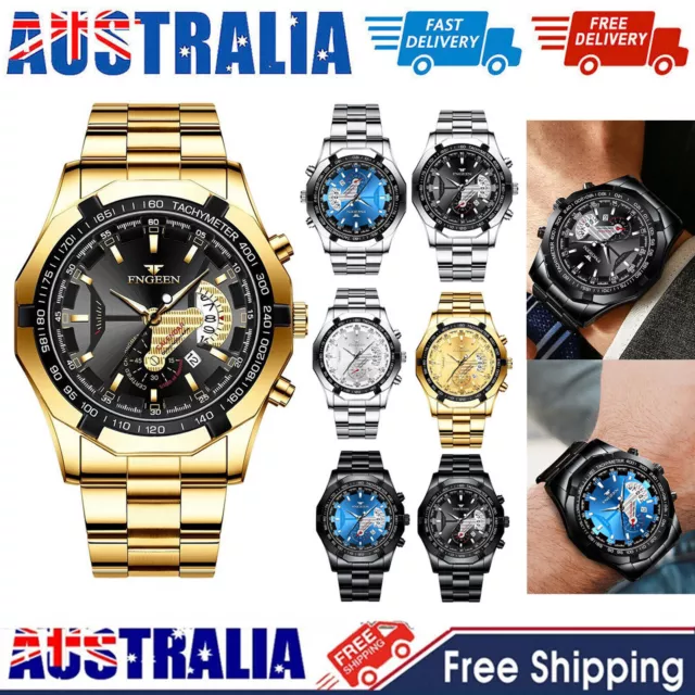 Mens Luxury Watch Army Military Chronograph Date Quartz Waterproof Wrist Watches