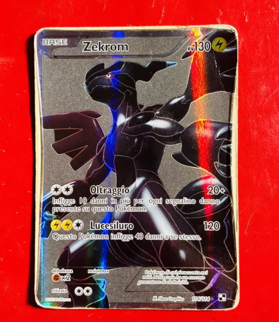 POKEMON • Zekrom RARA REVERSE HOLO • BIANCO & NERO 47/114 NM