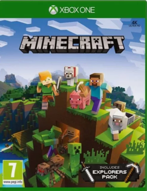Minecraft Xbox One Game includes Explorers Pack *BRAND NEW/SEALED*