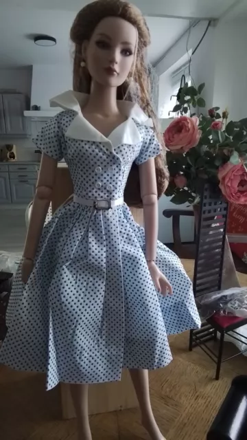 Robe Vintage Pour Poupée Tonner American Model 22’’
