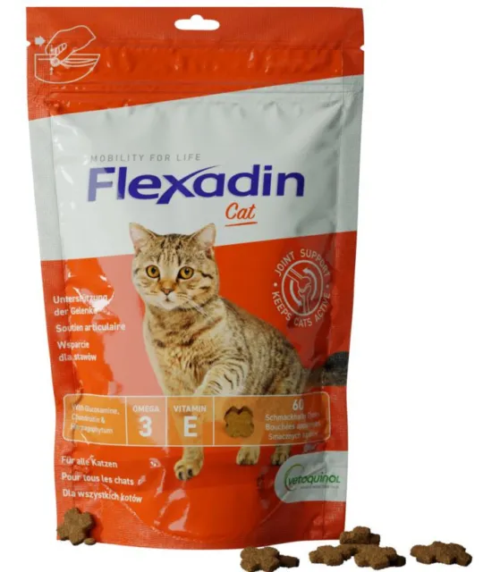 90g Vetoquinol FLEXADIN Cat flexibilidad articulaciones para gatos, movilidad