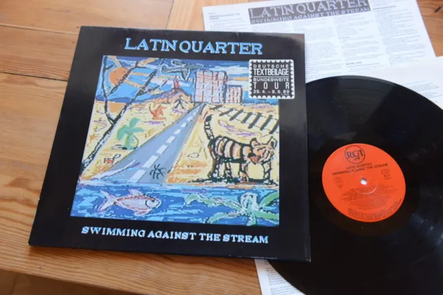 LATIN QUARTER Swimming Against The Stream LP RCA PL 74037 insert OIS