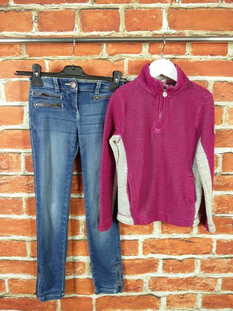 Girls Bundle Age 7-8 Years Next Weird Fish Jeans Jumper Sweater Kids Set 128Cm