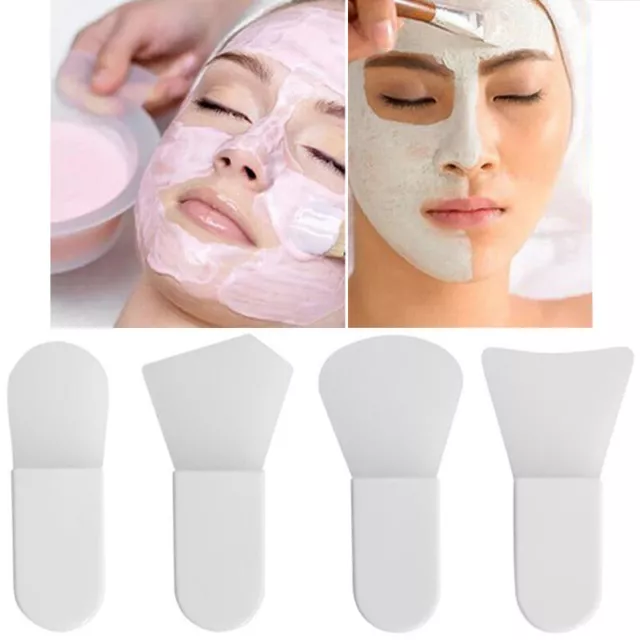 Mini Silicone Face Mask Brush Facial Mask Mud Mixing Applicator Makeup Tool☆ R 3