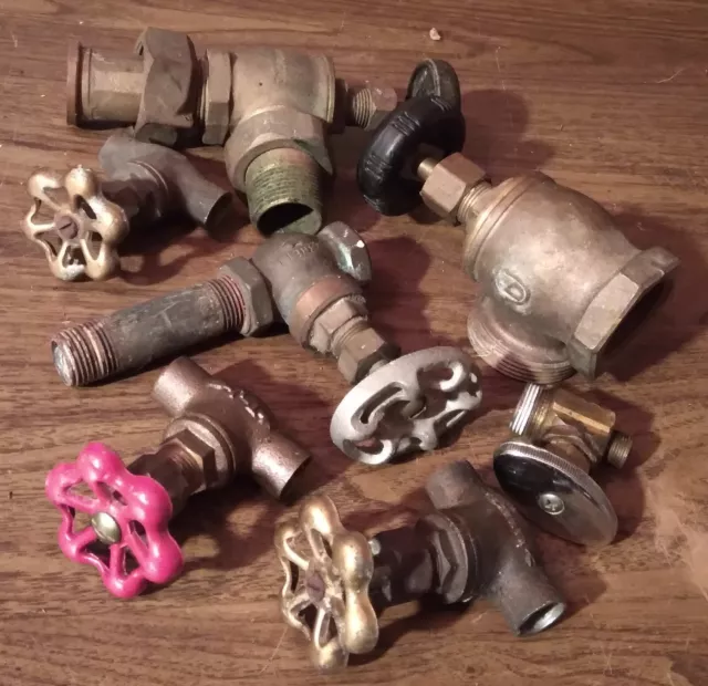 Vintage Spigot Handles And Fittings Lot