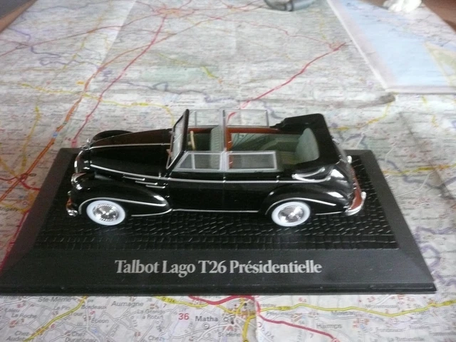 Talbot Lago Record Cabriolet Présidentielle 1950 - Résine 1/43 Ma Collection