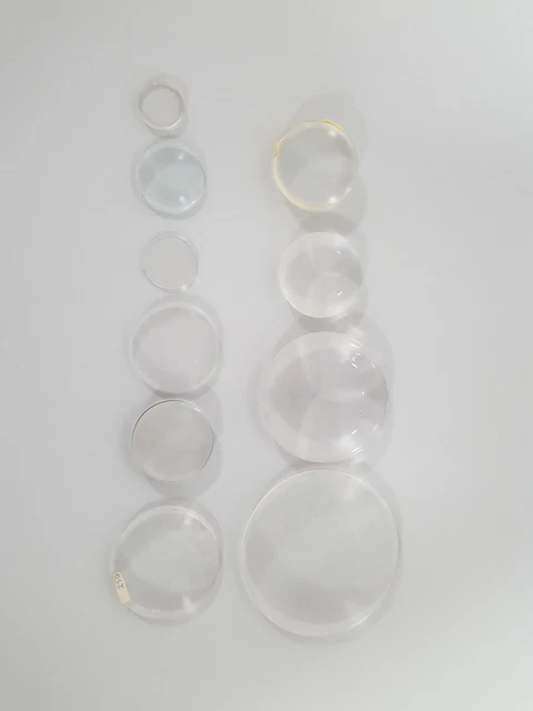 10 x Various Convex Condenser Lens Optical Prism Refractive Lab