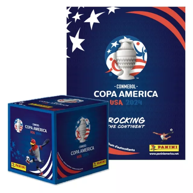 Panini Copa America 2024 Album and Sticker Box (50 packets) - USA Version