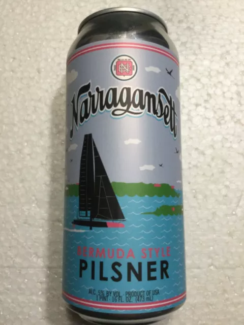 Narragansett Brewery 2023 Bermuda Style Pilsner Beer Can Rhode Island