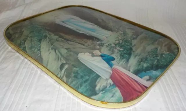 ++ Jungfrau Maria - Lourdes Souvenir - Wandbild gewölbt - Mutter Gottes ++ 2