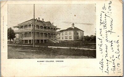 Albany College, Oregon Postcard (1912)