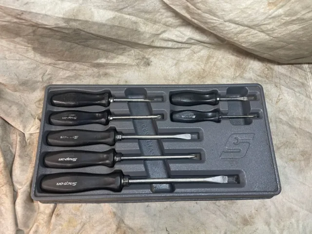 Snap On Black Hard Handled Screwdriver Set