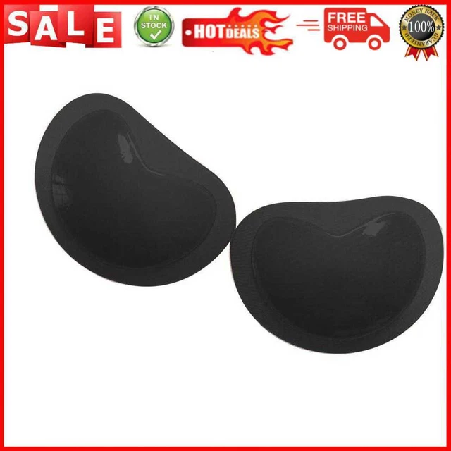 1 par de sujetadores esponja push up push up para mujer almohadilla para el pecho transpirable (negro)