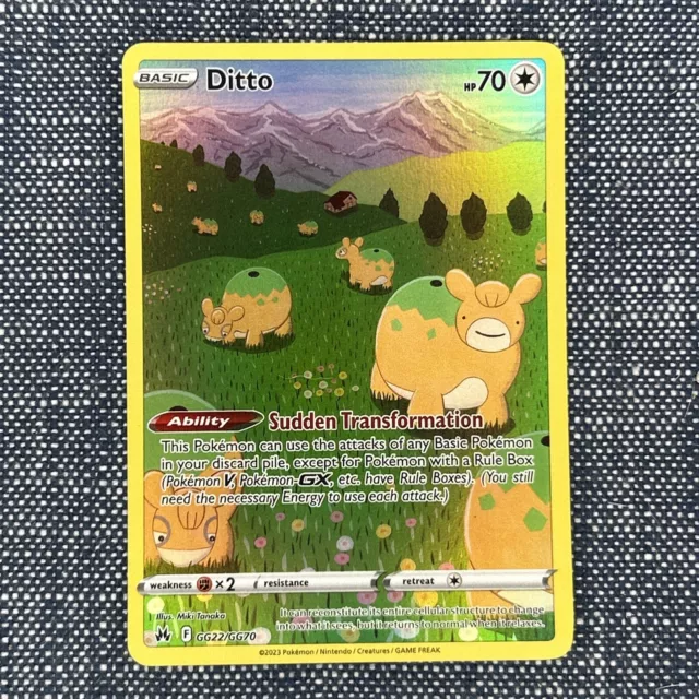 Pokémon TCG - Ditto GG22/GG70 - Crown Zenith - Galarian Gallery Rare - NM/M