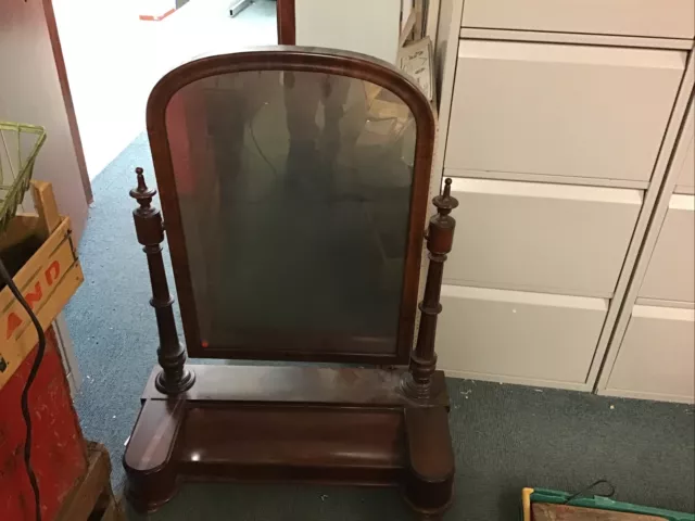 Vintage Mahogany Dressing Table Top Mirror