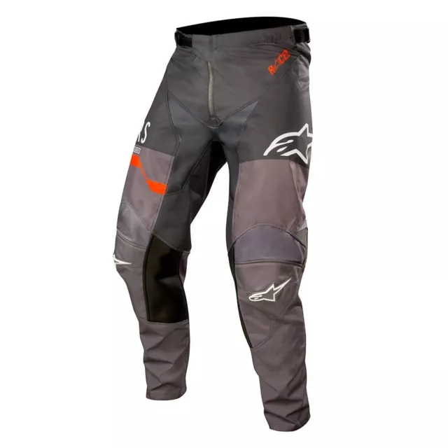 Alpinestars Racer Flagship Pants Motocross Enduro Offroad Hose grau/orange