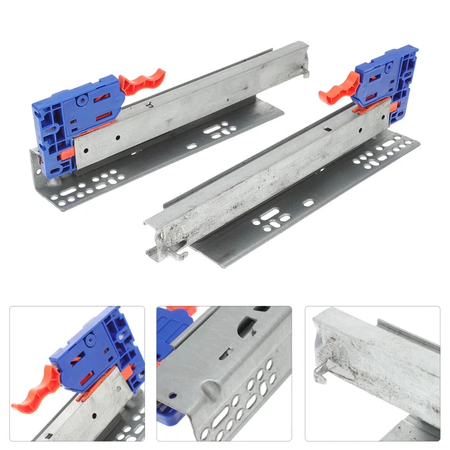 Guide Per Cassetti Da 100 Cm Portata 226 Kg – Scorrevoli Industriali In Acciaio Con Viti Incluse