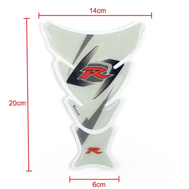 Motorcycle Oil Tank Protector Pad R For Suzuki GSXR 600 750 1000 1300 White UK