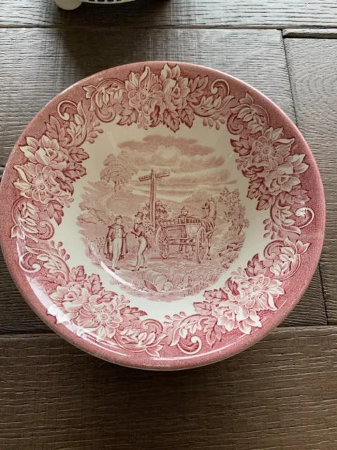 English Ironstone Tableware Dicken’s Service - Country Scene Hand Engraved