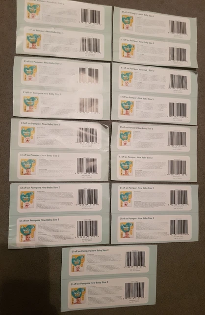 £18 worth Coupons off Pampers New Baby Nappys Size 2 and 3