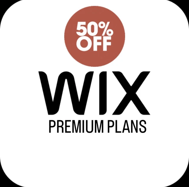 Wix 50% Off Premium Plans Voucher - Delivery Via Inbox