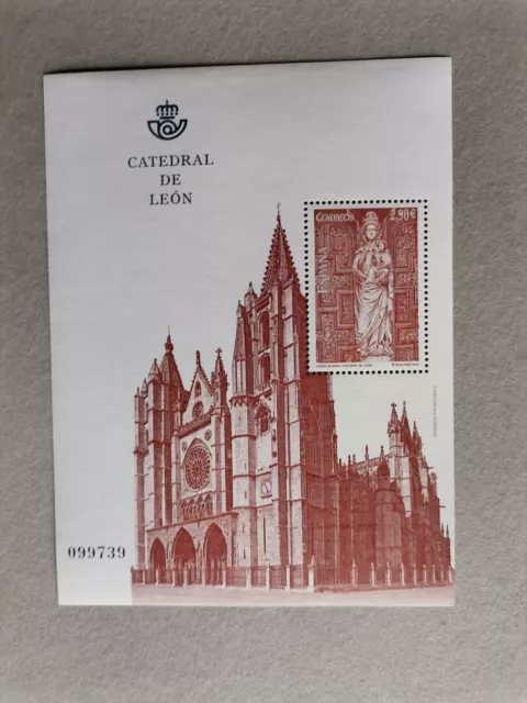 Sellos de España. Año 2012. Nuevos. MNH. HB catedral de León