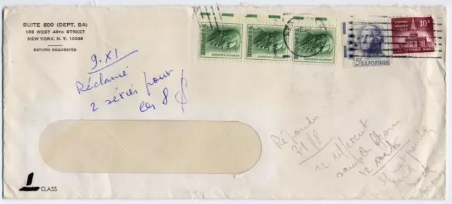 Enveloppe timbrée *** USA - 1965 / ref 072